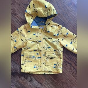 Carter's Yellow Airplane Print Raincoat